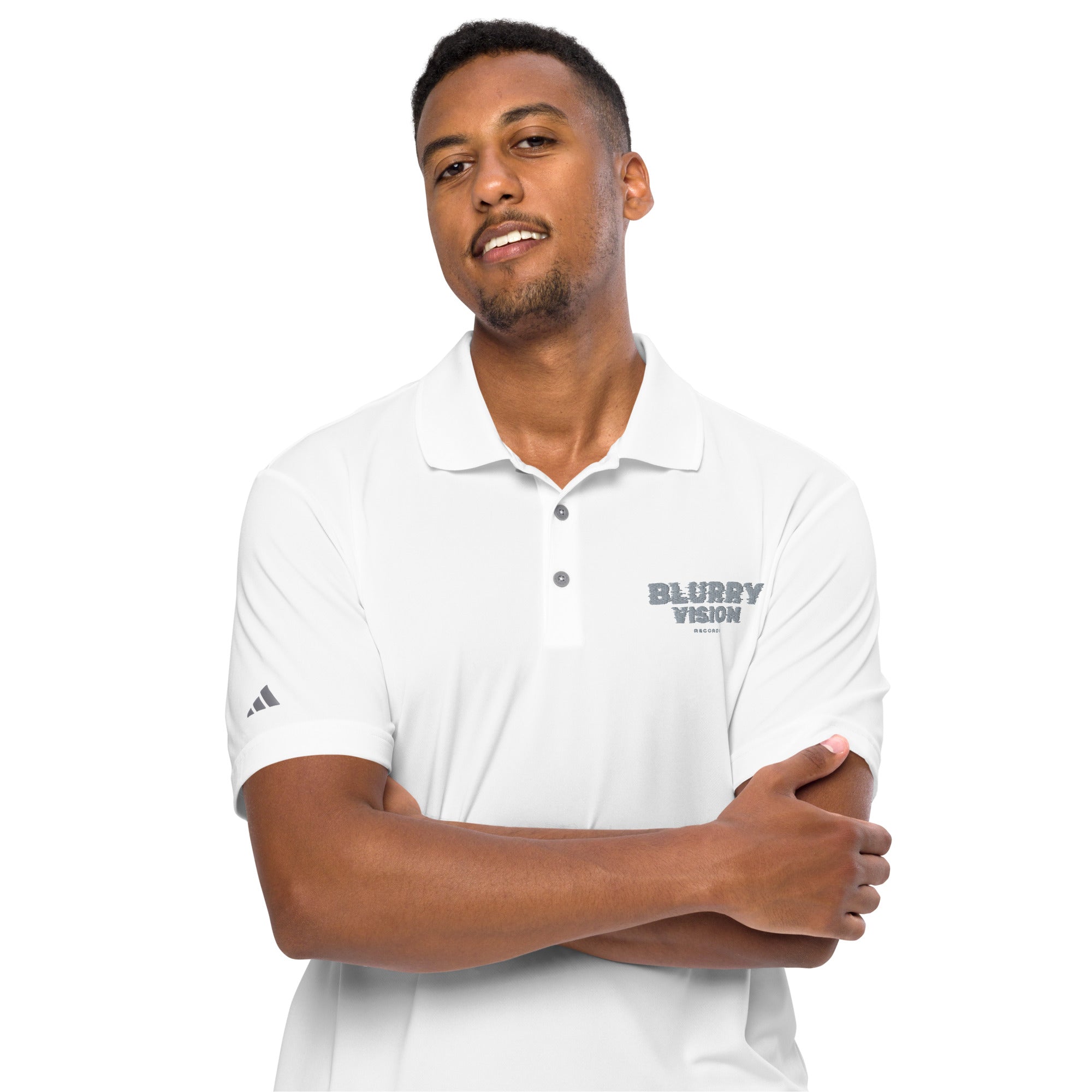 Blurry Vision adidas performance polo shirt