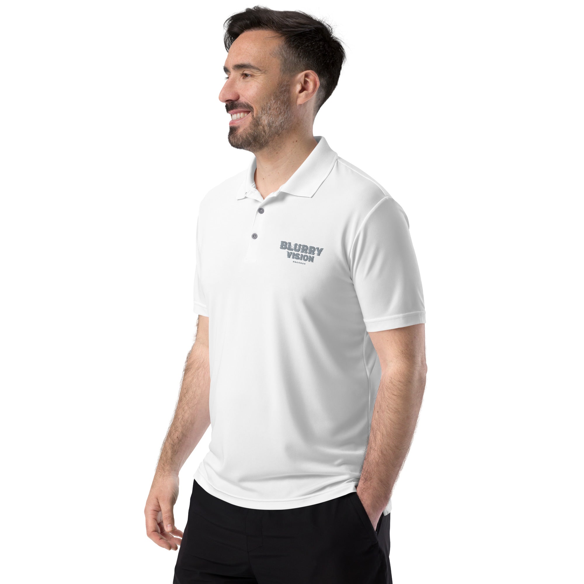 Blurry Vision adidas performance polo shirt