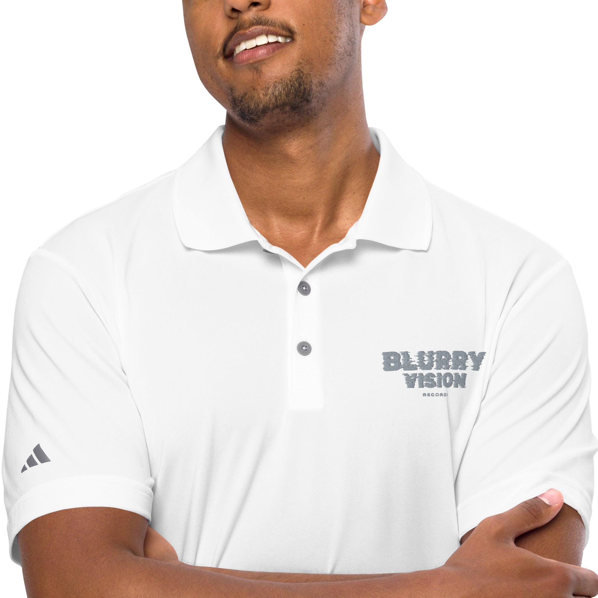 Blurry Vision adidas performance polo shirt