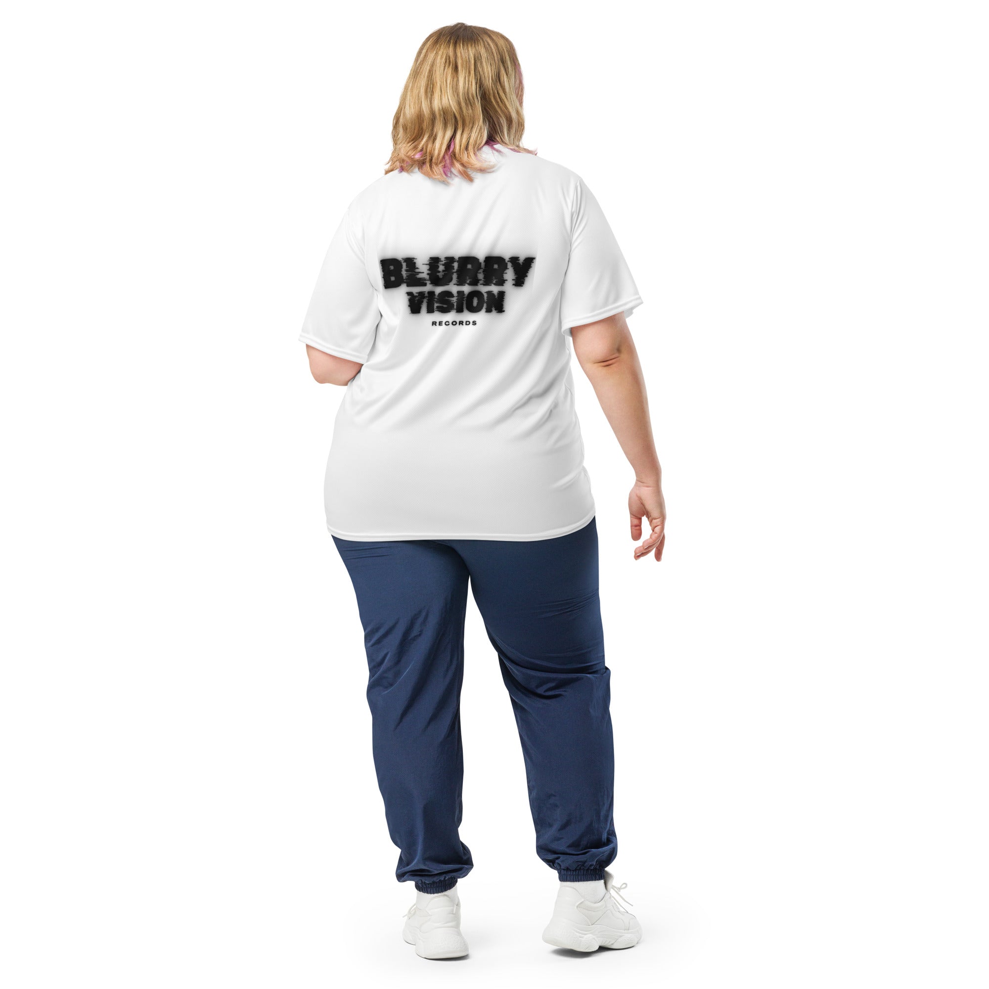 Blurry Vision Recycled unisex sports jersey