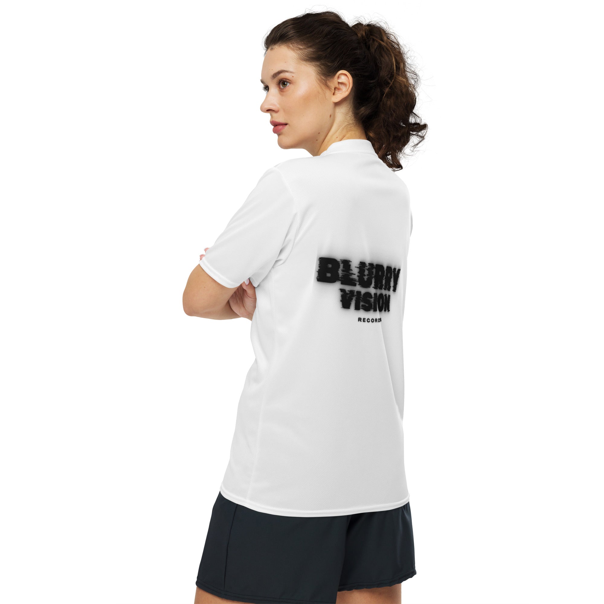 Blurry Vision Recycled unisex sports jersey