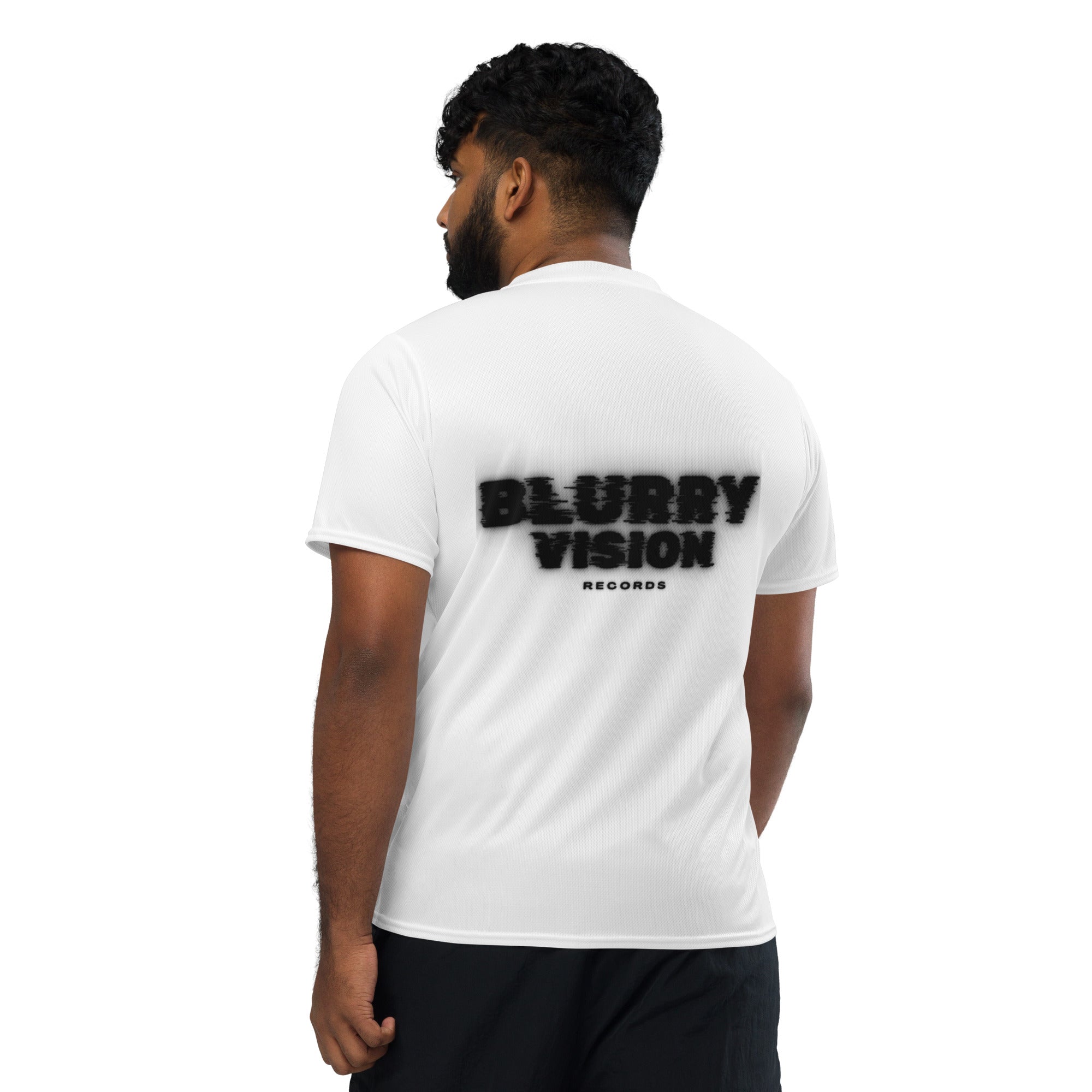 Blurry Vision Recycled unisex sports jersey