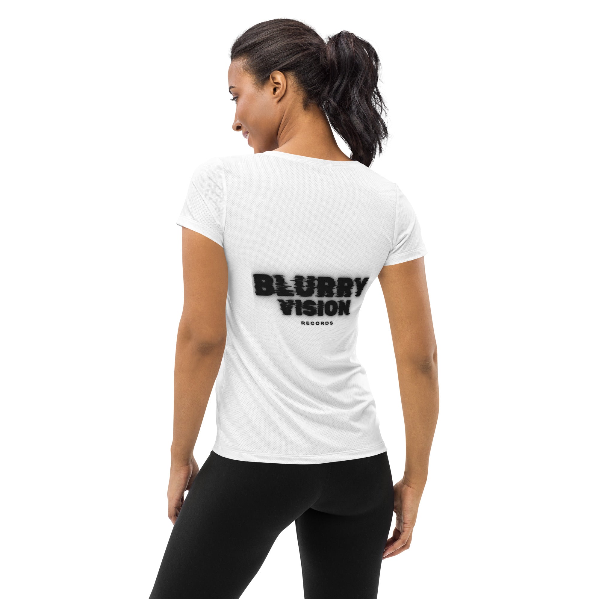 Blurry Vision All-Over Print Women's Athletic T-shirt