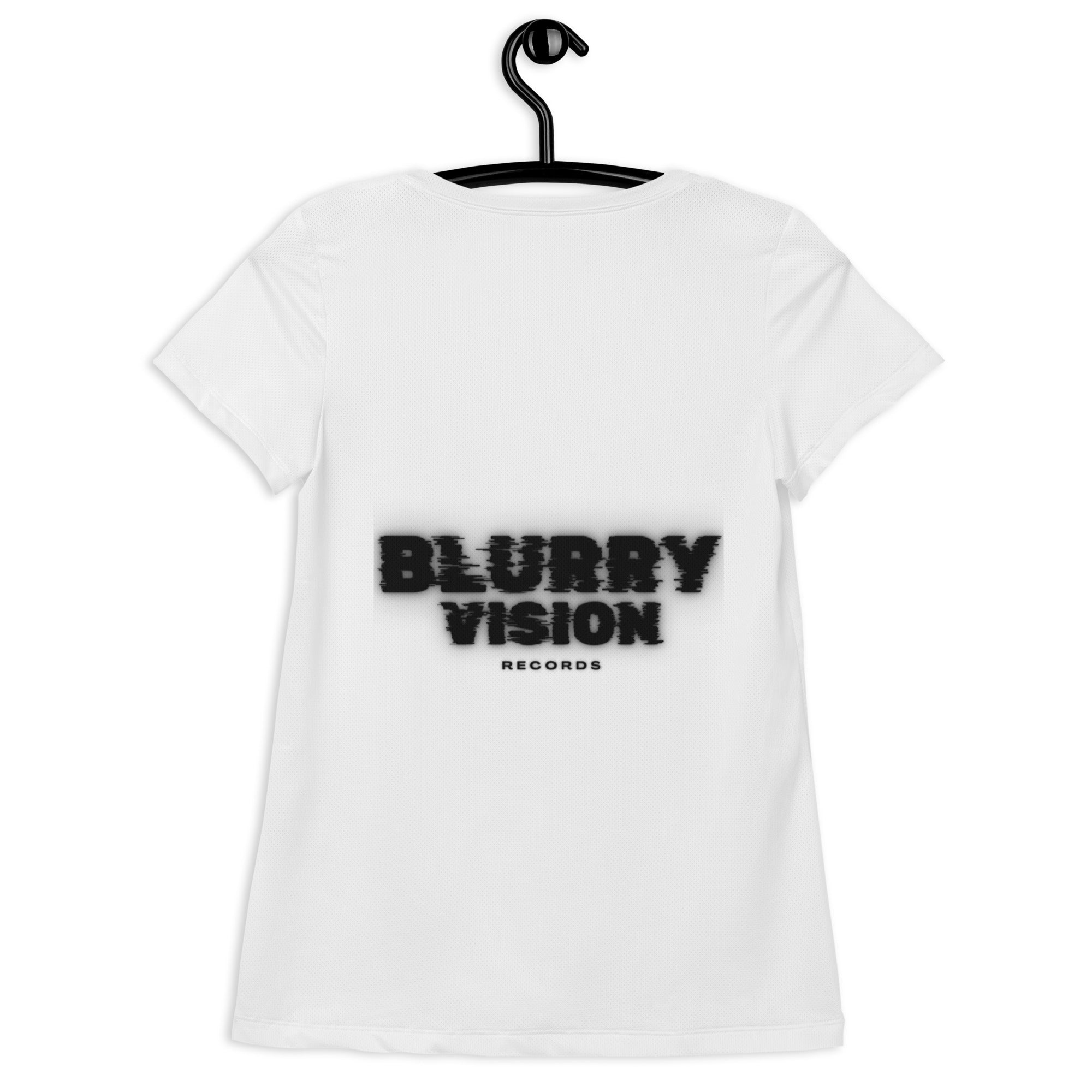 Blurry Vision All-Over Print Women's Athletic T-shirt