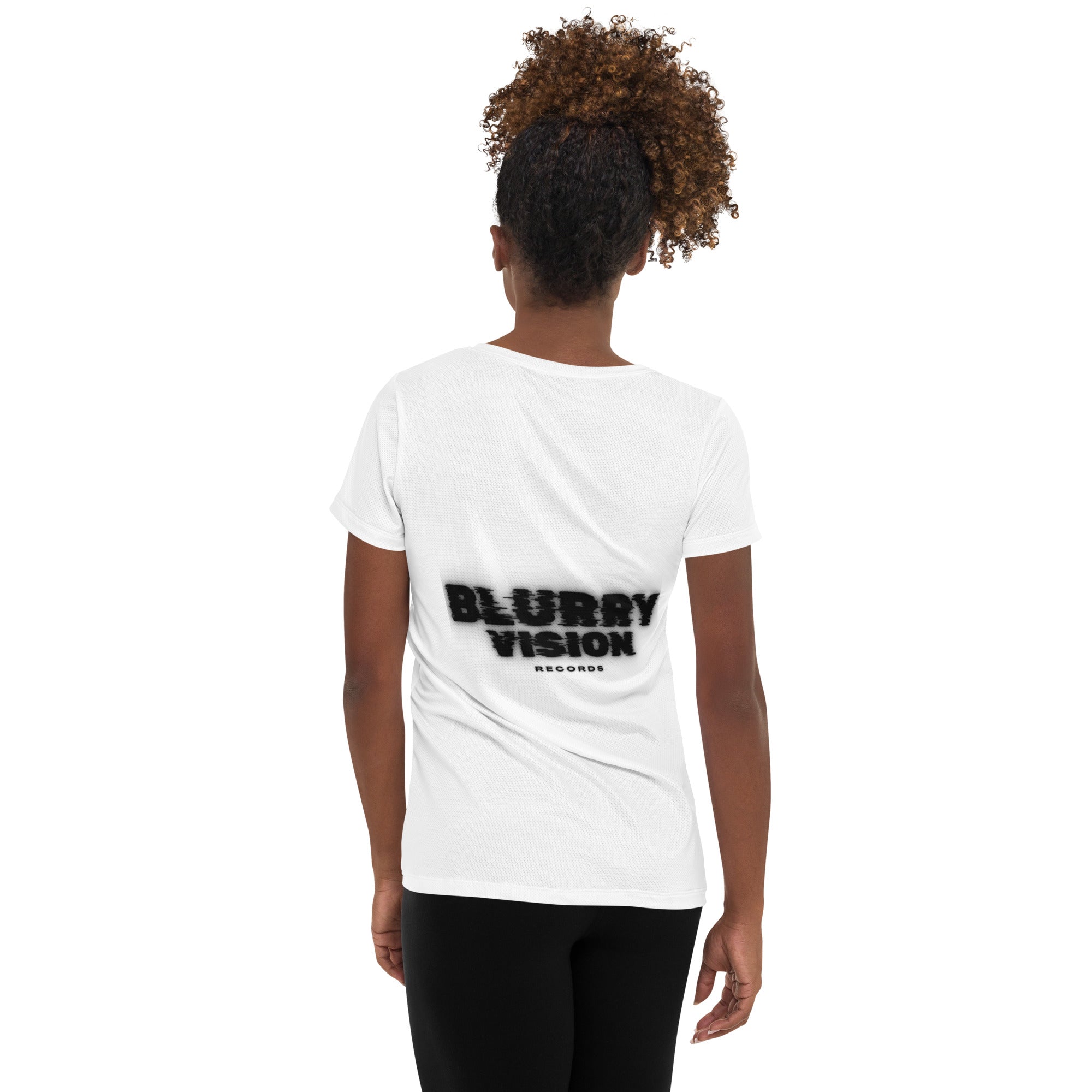 Blurry Vision All-Over Print Women's Athletic T-shirt