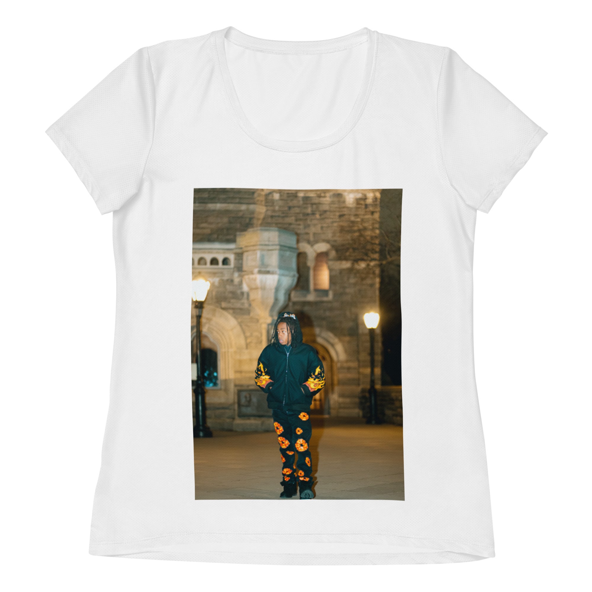 Blurry Vision All-Over Print Women's Athletic T-shirt