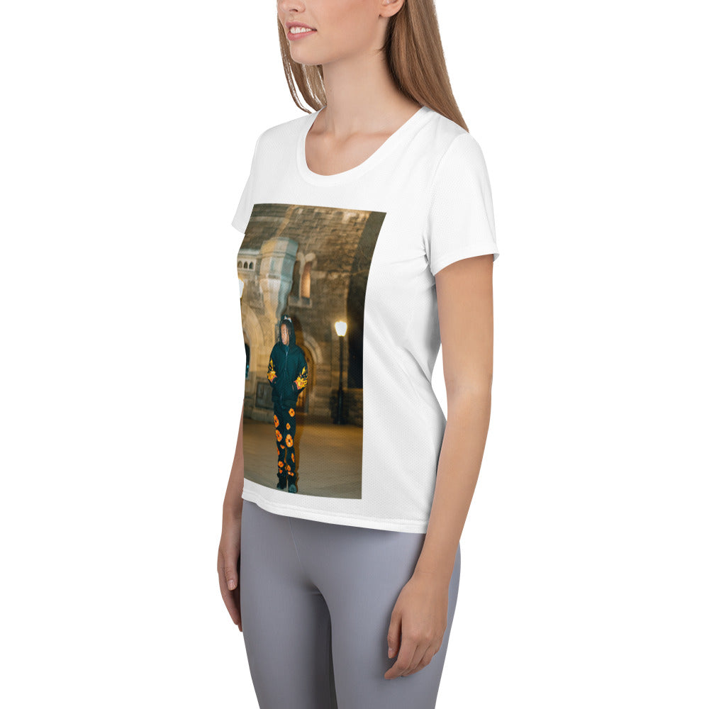 Blurry Vision All-Over Print Women's Athletic T-shirt