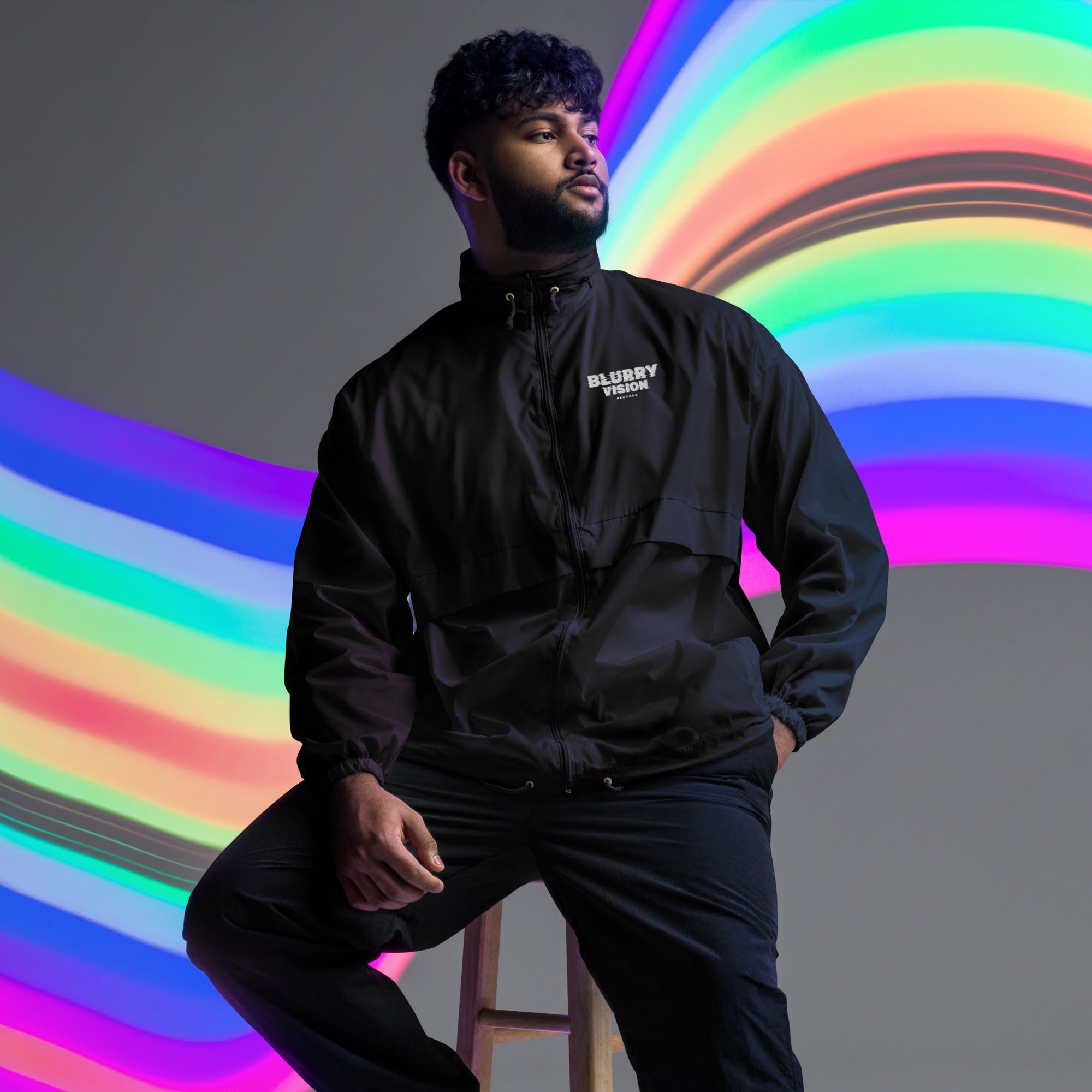 Blurry Vision Unisex windbreaker