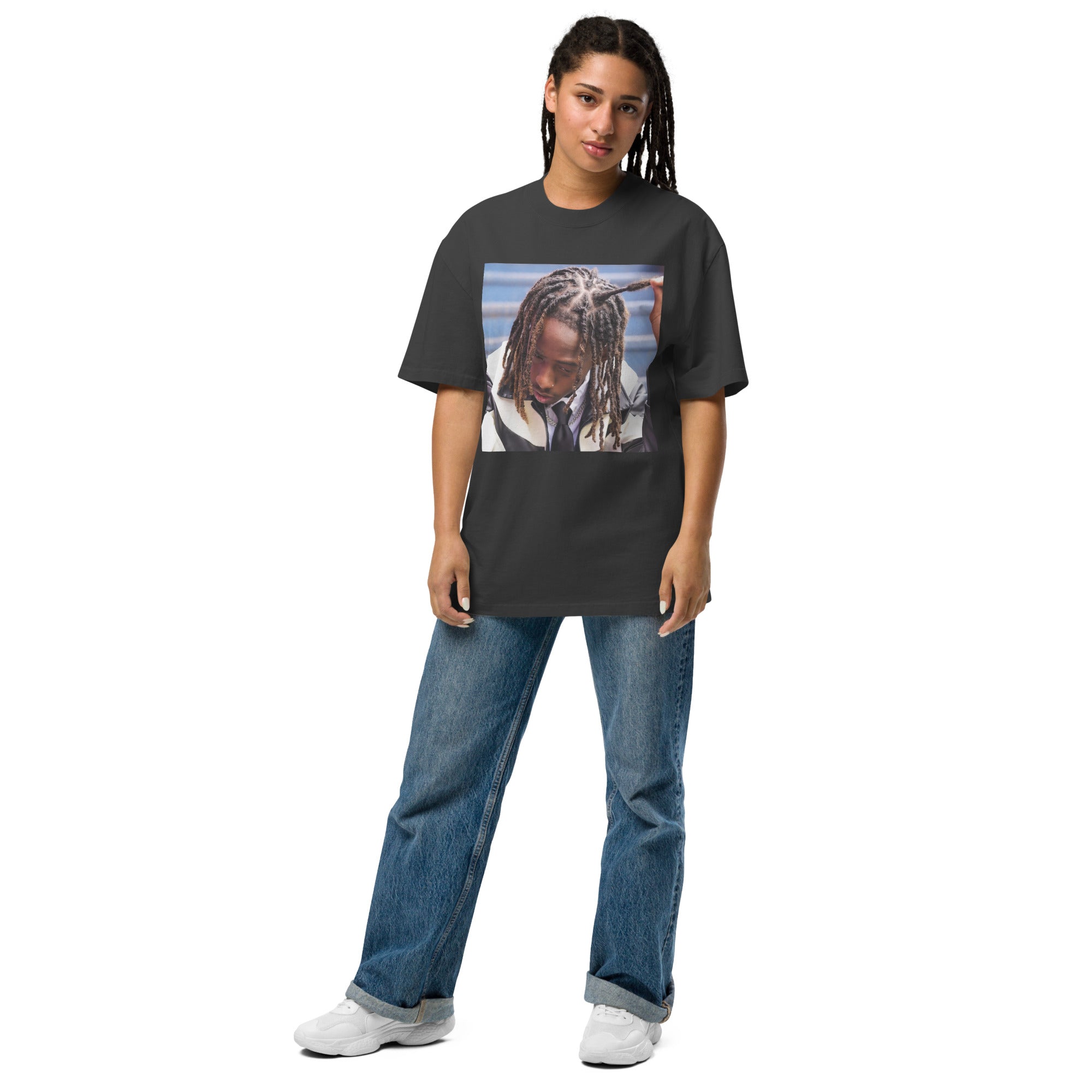 Blurry Vision Oversized faded t-shirt