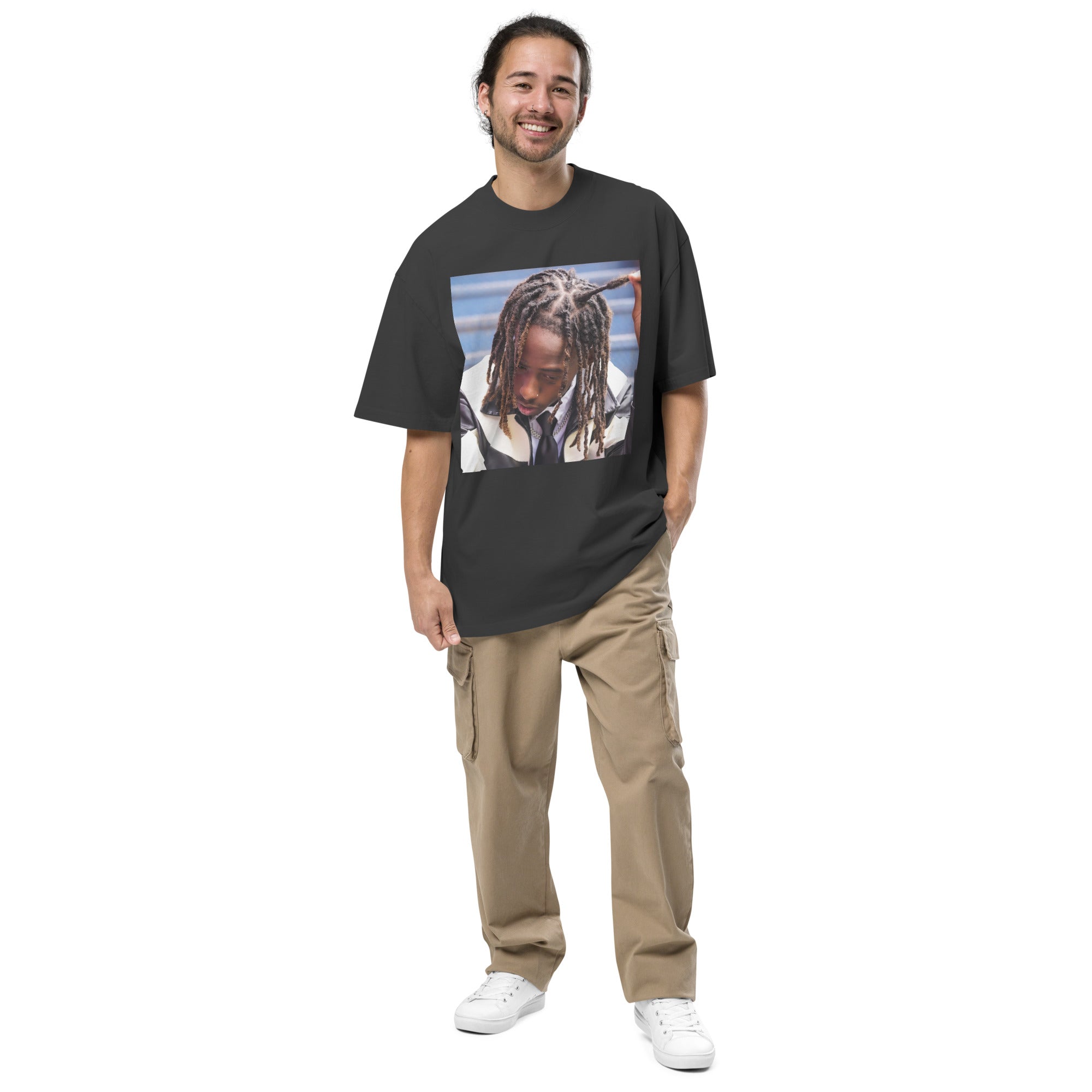 Blurry Vision Oversized faded t-shirt