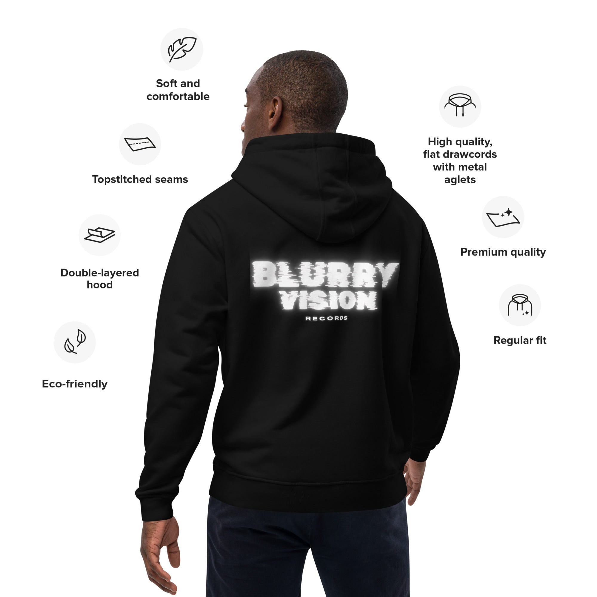 Blurry Vision Premium eco hoodie