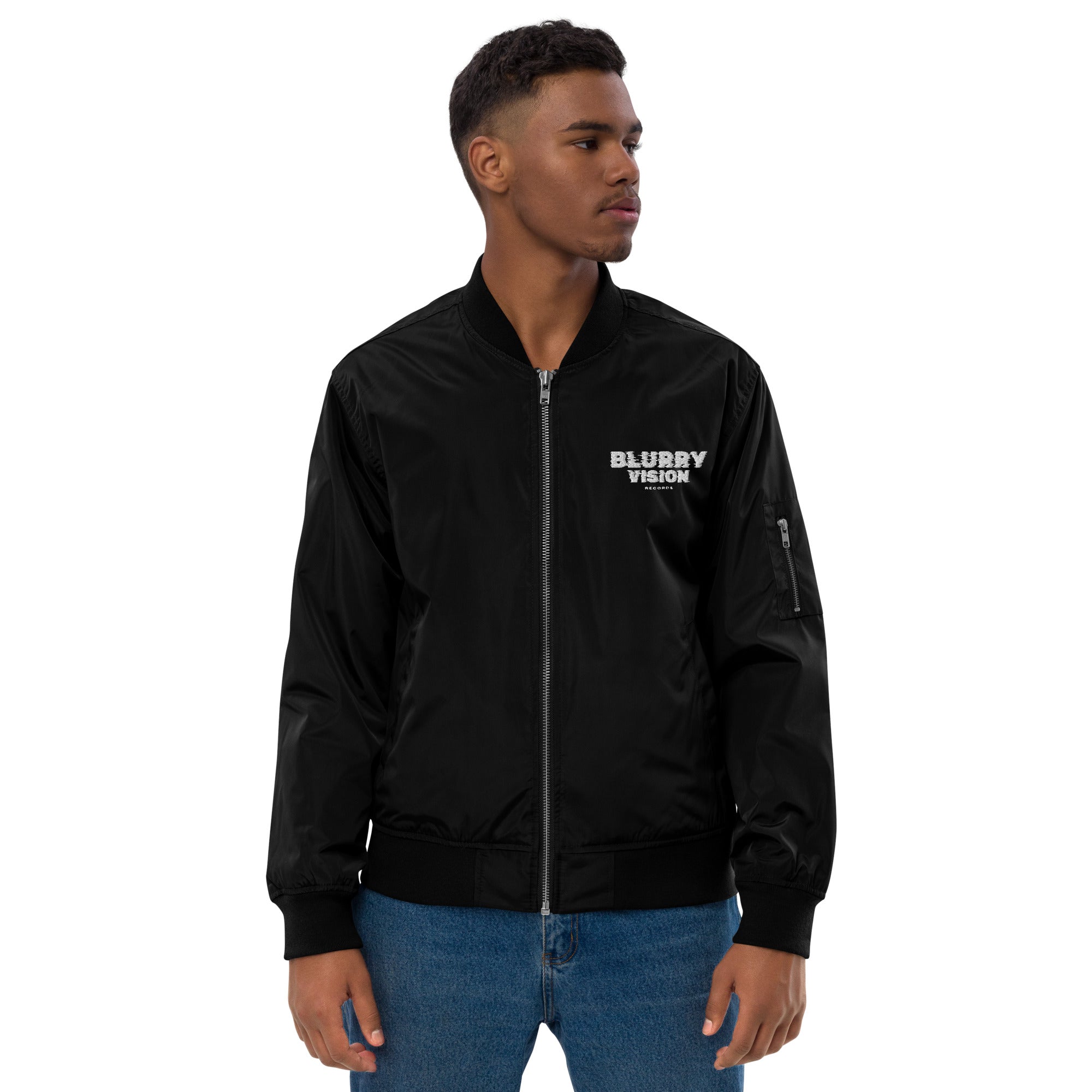 Blurry Vision Premium recycled bomber jacket