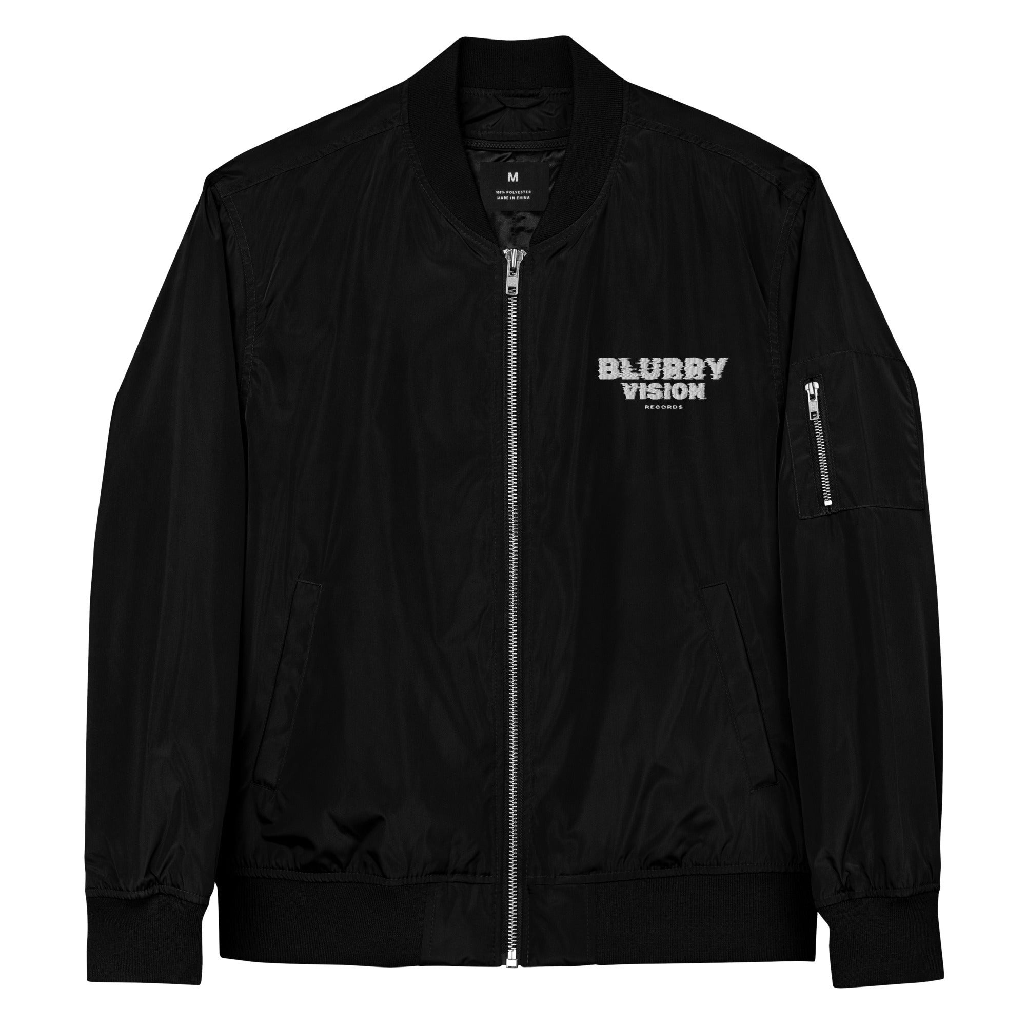 Blurry Vision Premium recycled bomber jacket