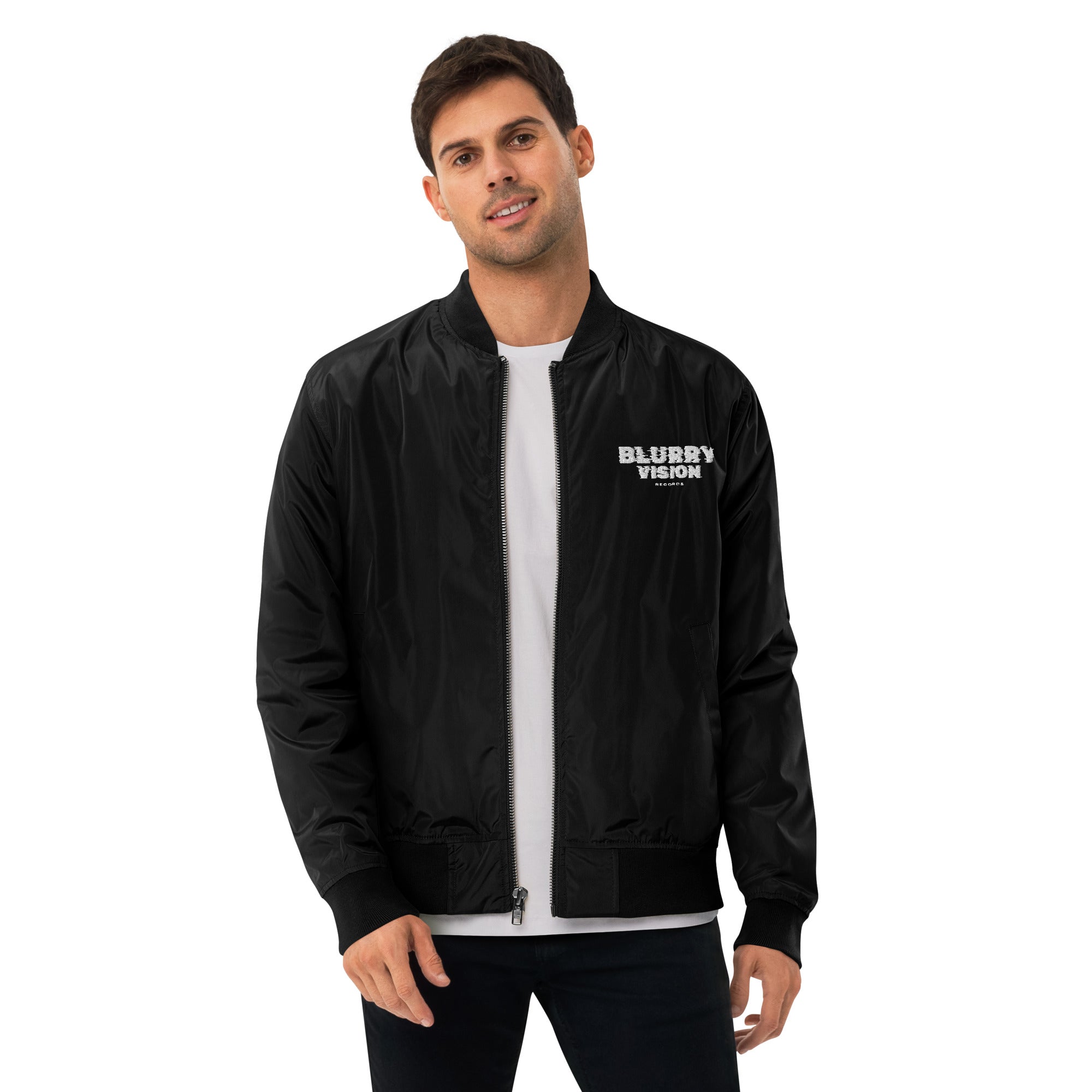 Blurry Vision Premium recycled bomber jacket