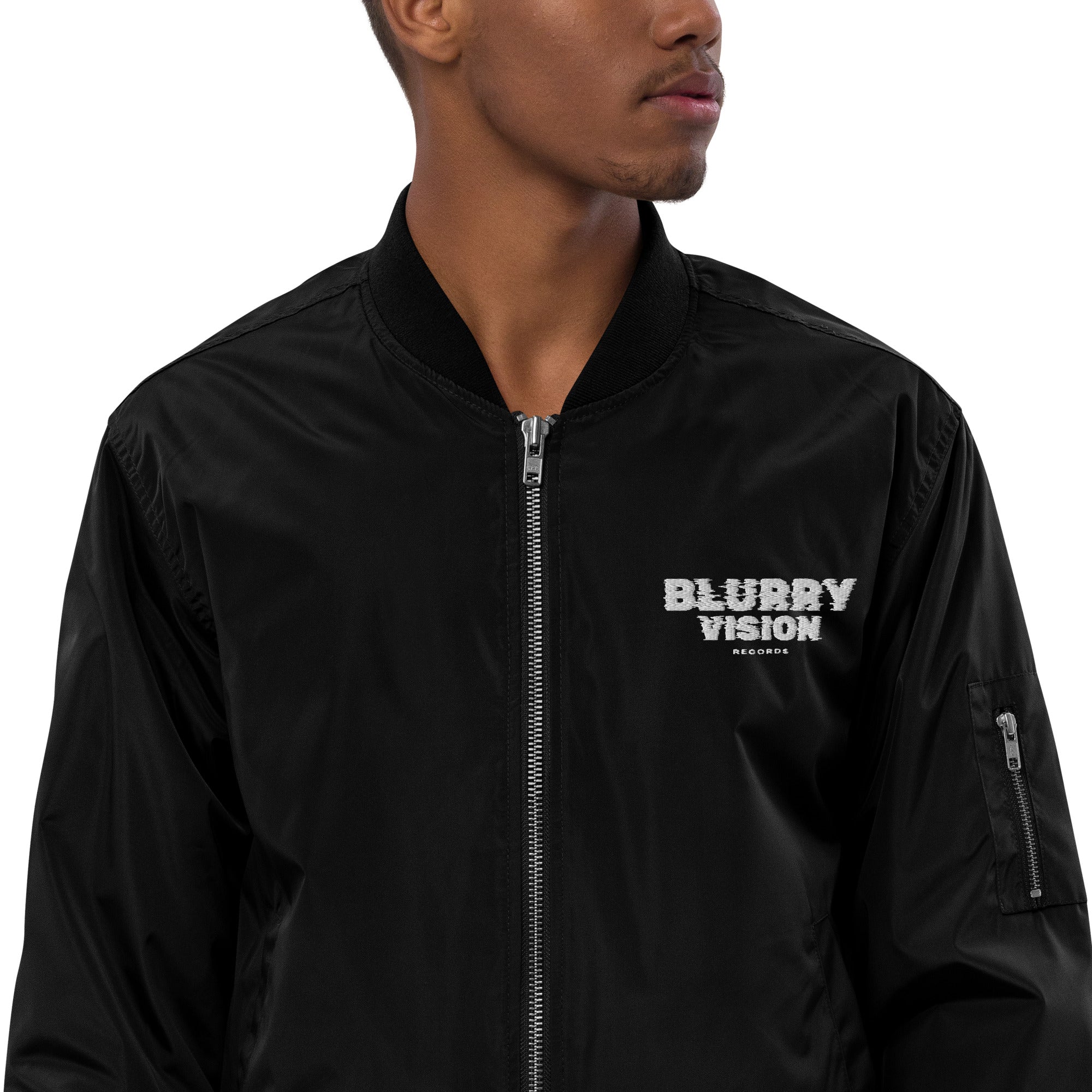 Blurry Vision Premium recycled bomber jacket