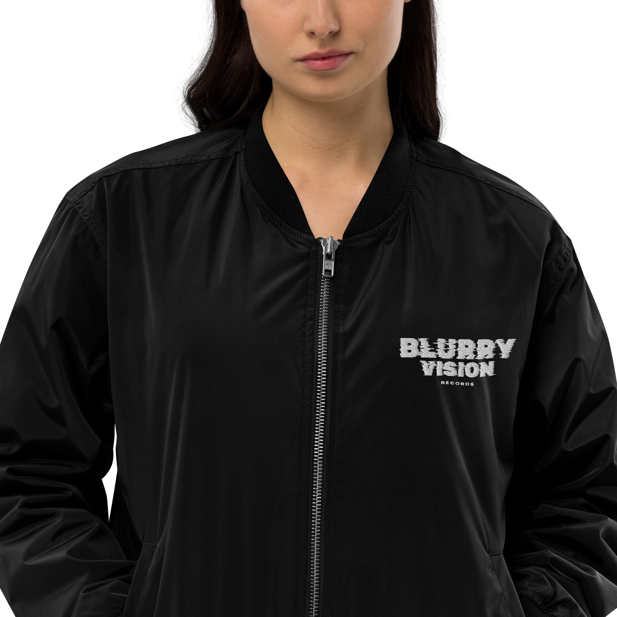 Blurry Vision Premium recycled bomber jacket