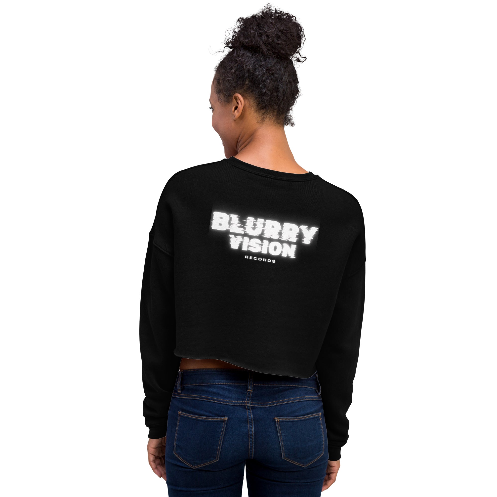 Blurry Vision Crop Sweatshirt