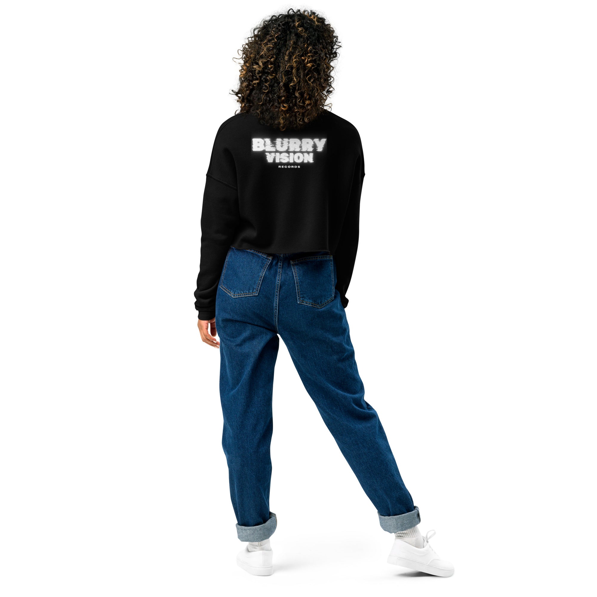 Blurry Vision Crop Sweatshirt