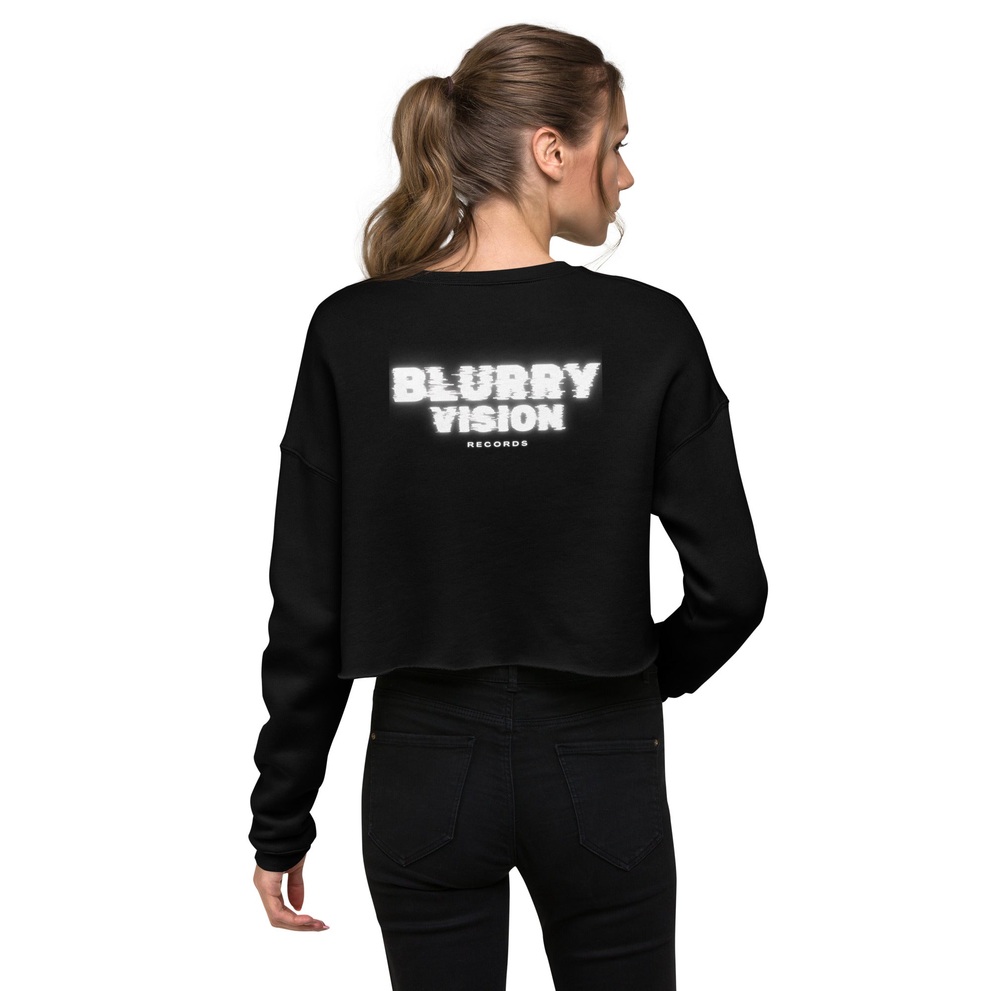 Blurry Vision Crop Sweatshirt