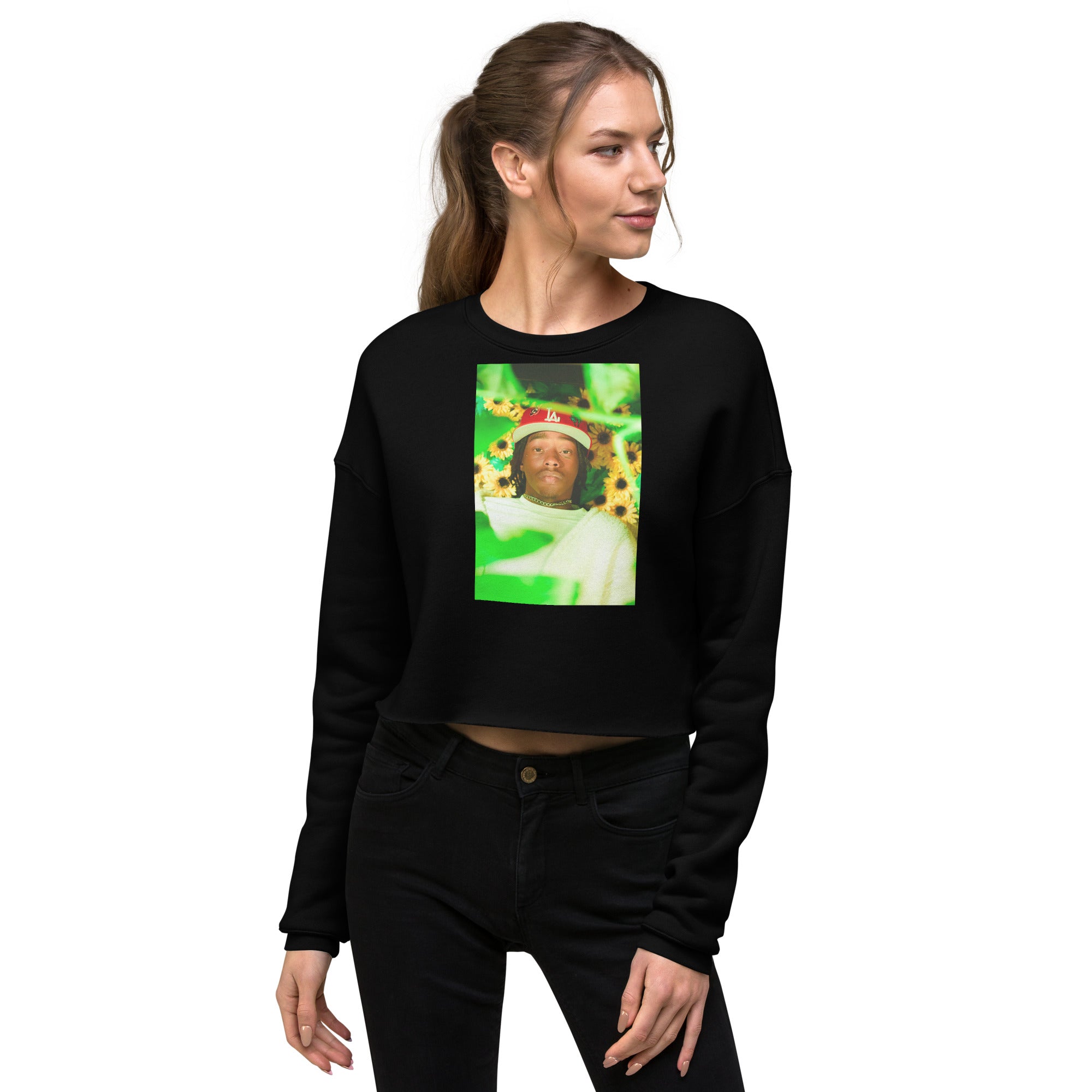 Blurry Vision Crop Sweatshirt