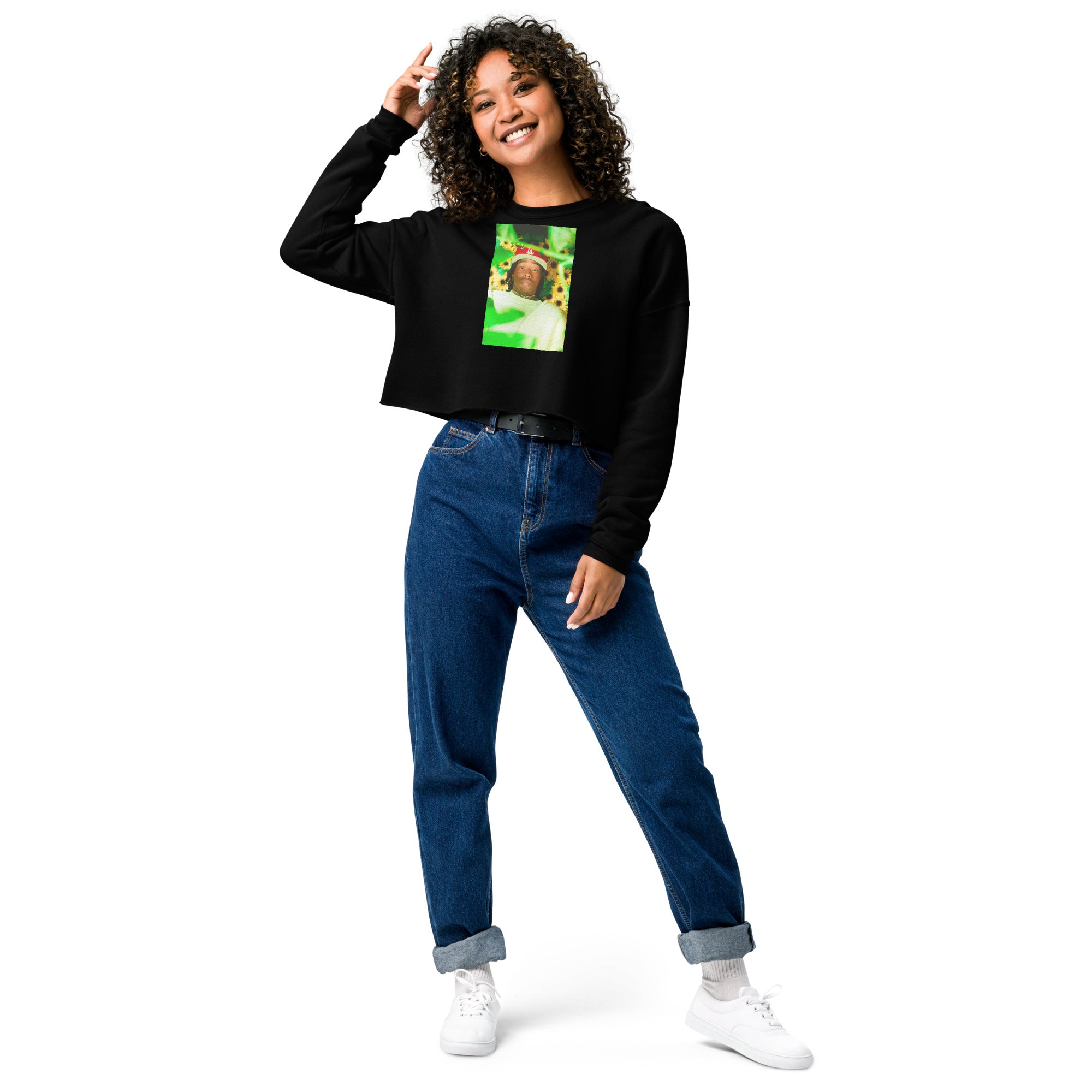 Blurry Vision Crop Sweatshirt