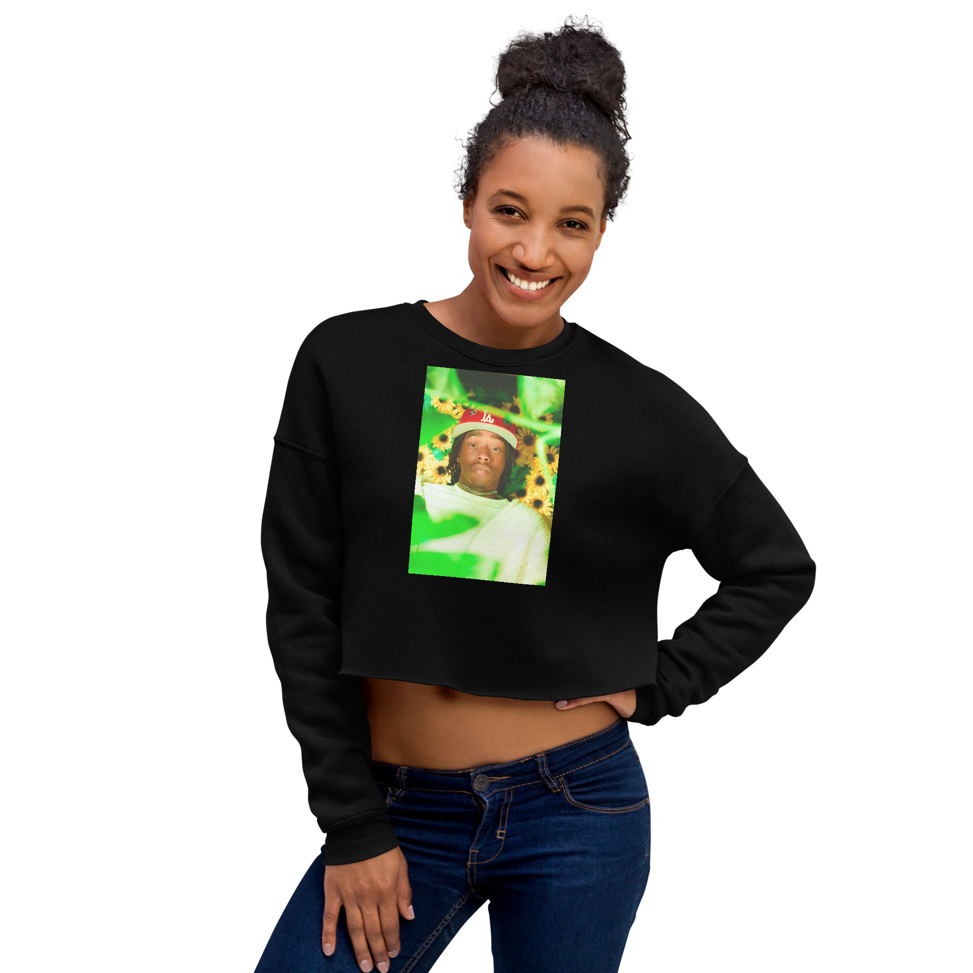 Blurry Vision Crop Sweatshirt