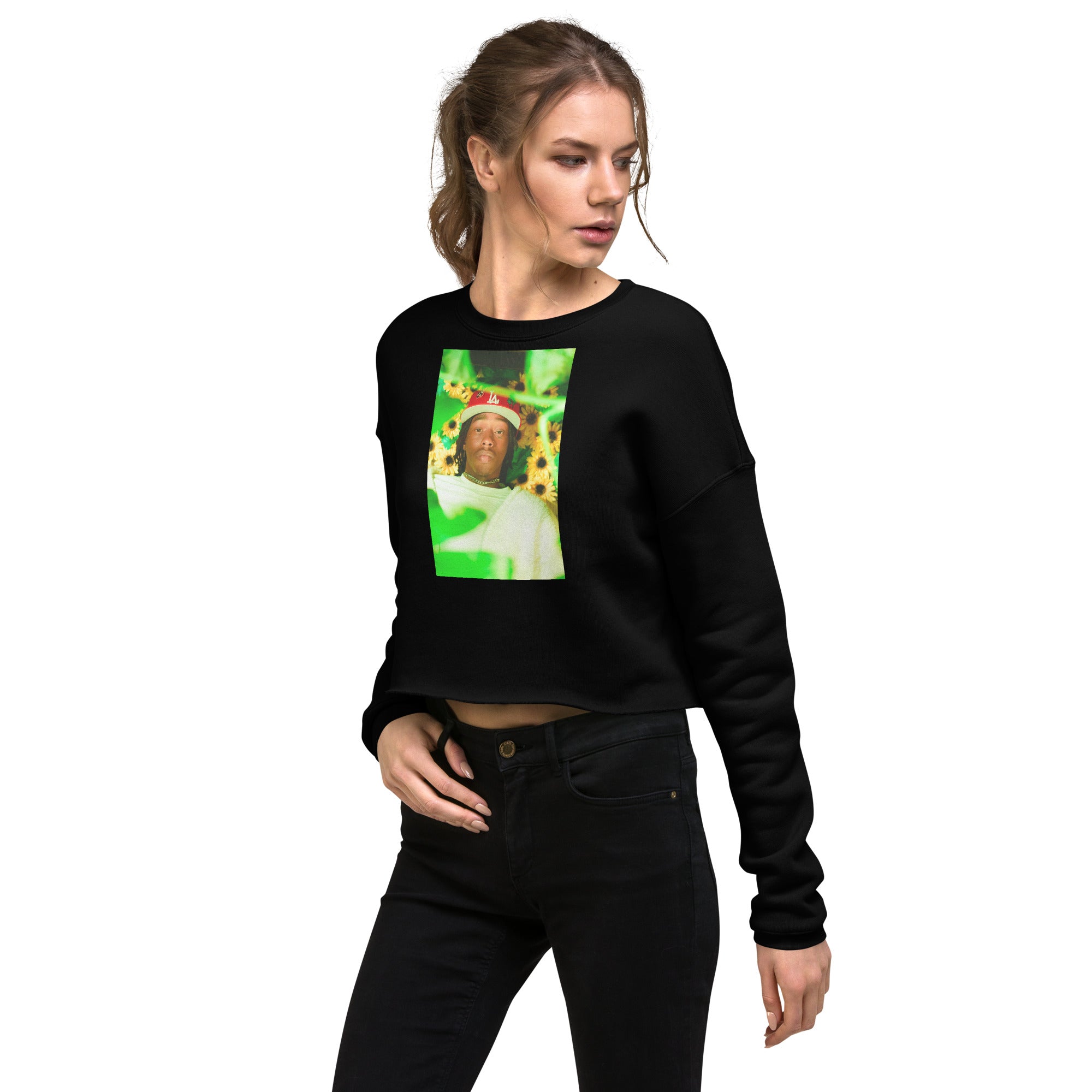 Blurry Vision Crop Sweatshirt