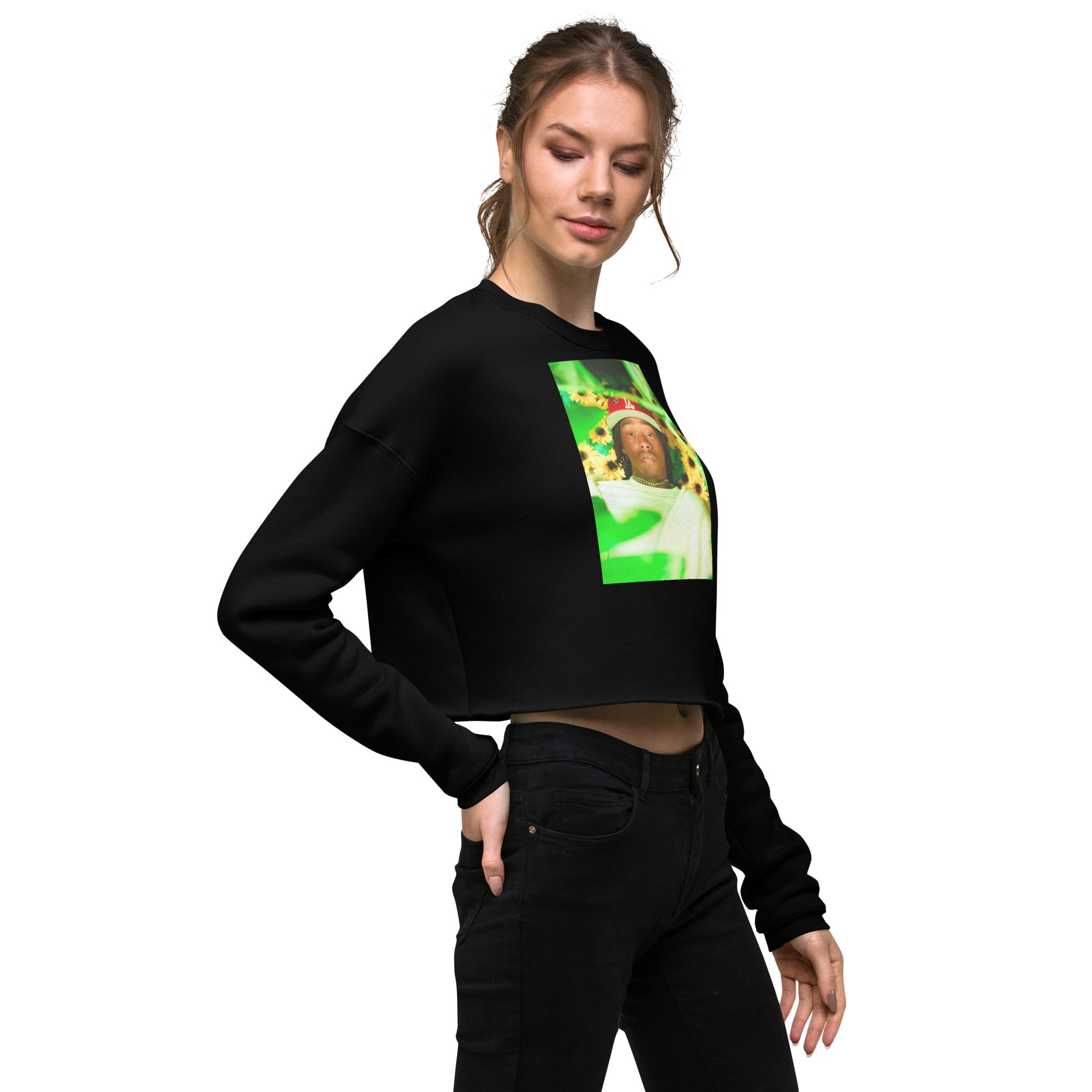 Blurry Vision Crop Sweatshirt